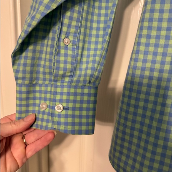 *BOGO* Eligible, Stanford Green Checkered Men's Shirt - Picture 3 of 5